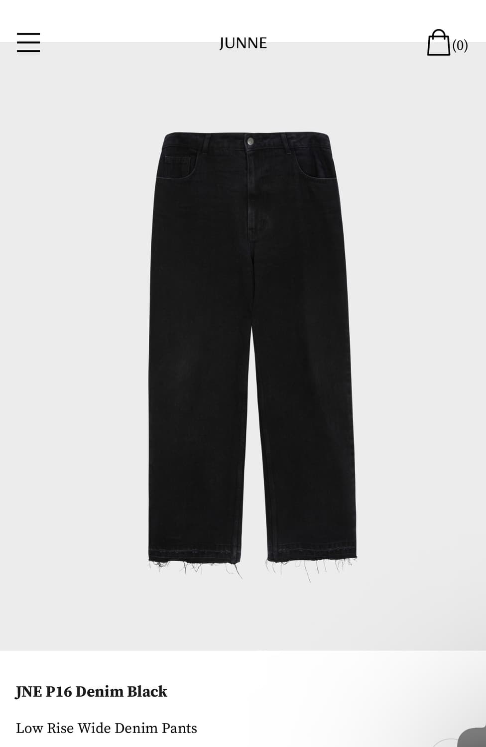 준느 P16 데님 블랙 [L] 상품이미지1