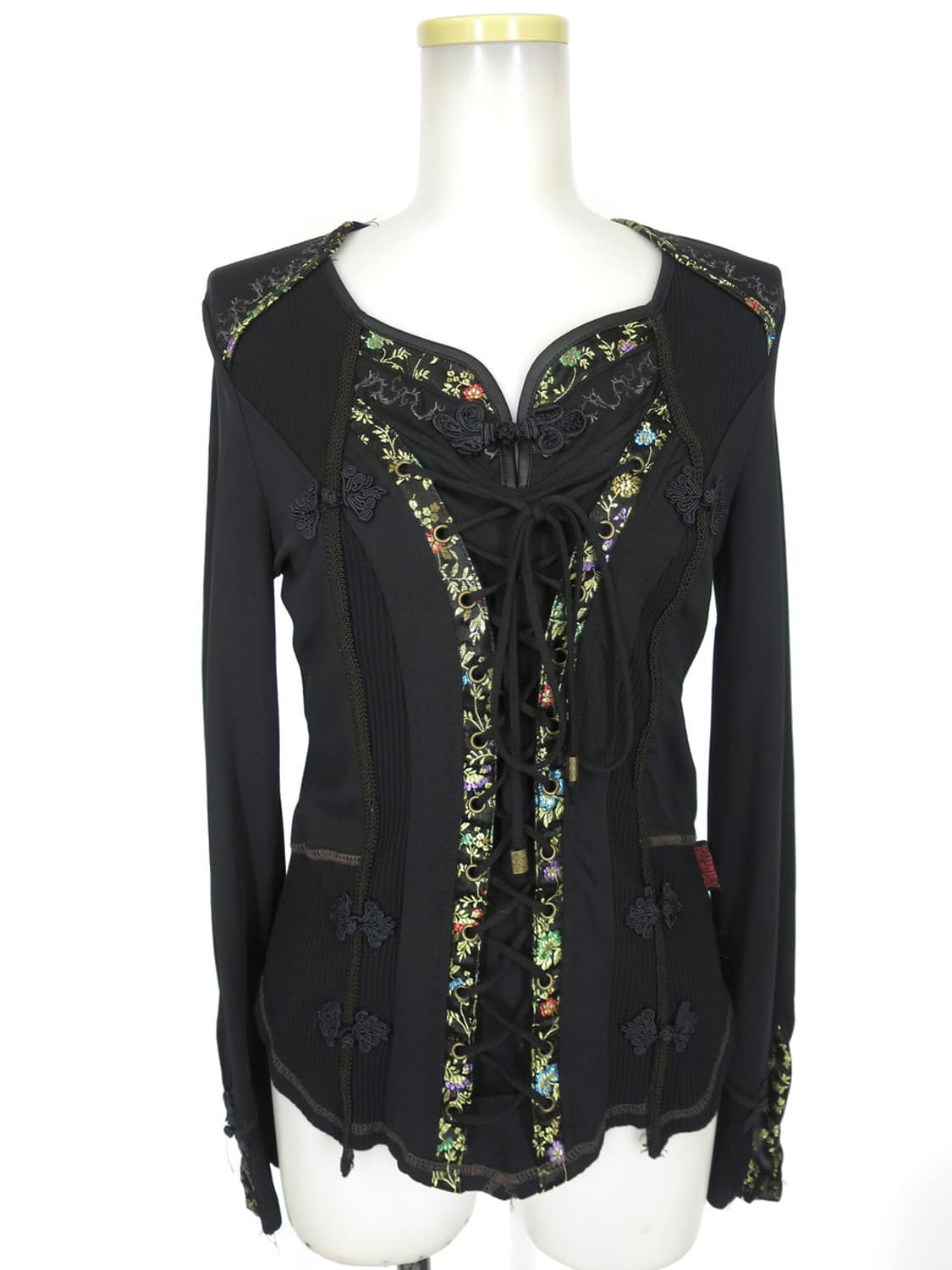 ozz on ONESTE 오즈온 용 자수가 들어간 차이나 긴소매 상품이미지1