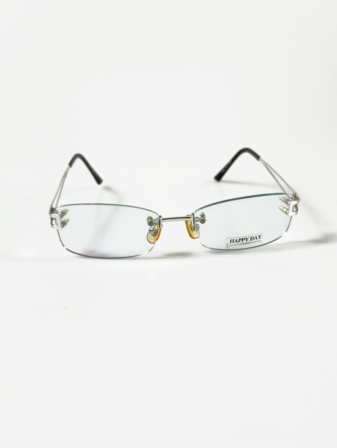 HAPPY DAY PARIS 무테 스퀘어 실버 메탈 빈티지 안경 상품이미지1