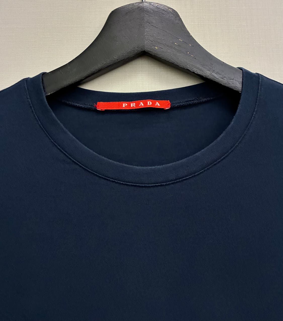 (S~M)PRADA 프라다 레드탭 테크니컬 포켓 롱슬리브 티셔츠 상품이미지4
