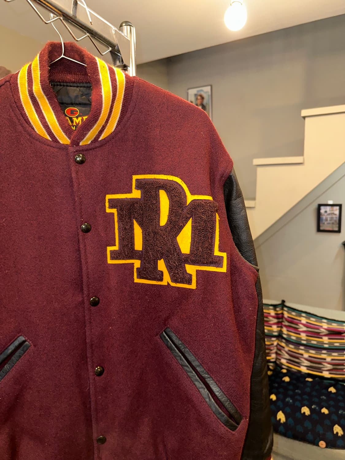 90’s Game American real leather varsity 상품이미지5