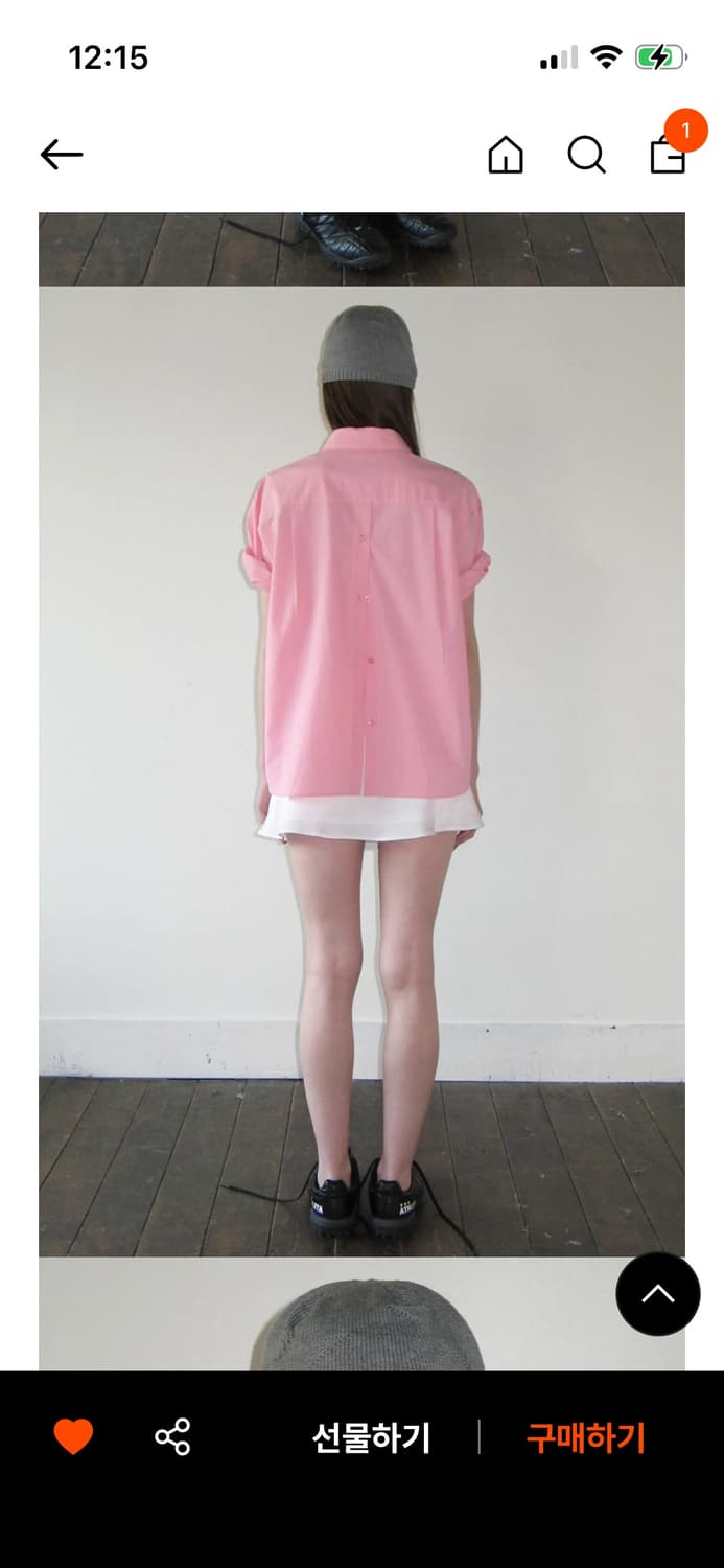 시눈 반팔 셔츠 핑크 상품이미지3