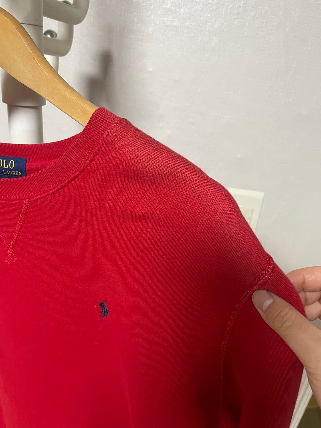 폴로 랄프로렌 레드 맨투맨 상품이미지5