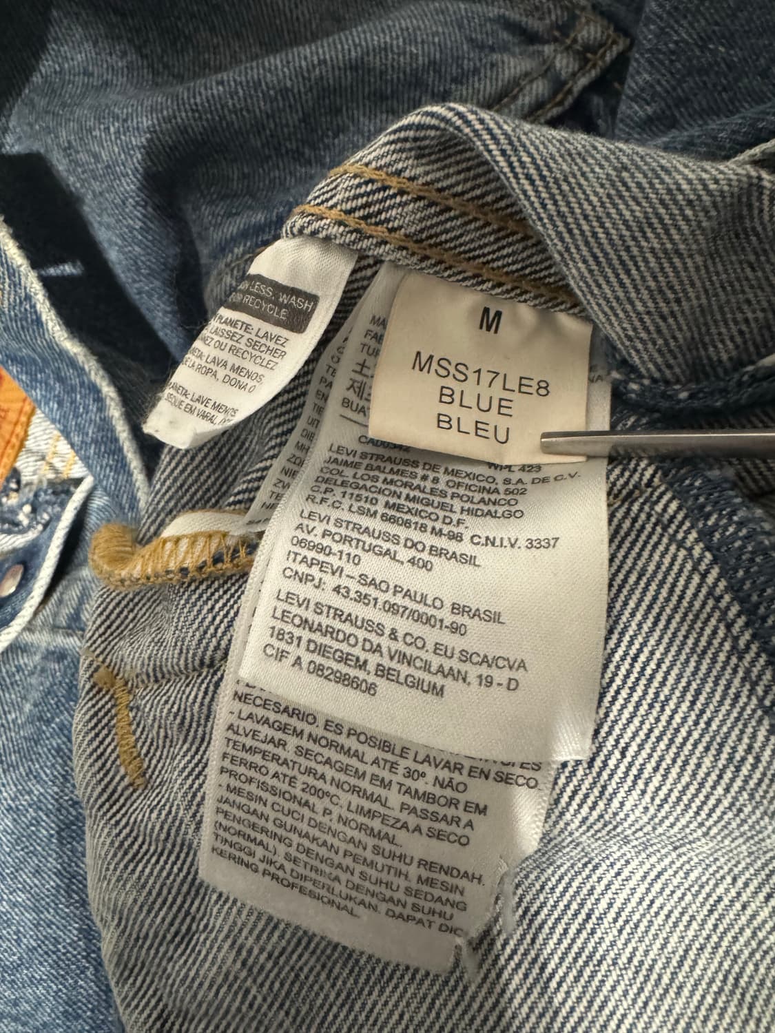 지디 베트멍 X 리바이스 17/SS 리워크 자켓 M 상품이미지7