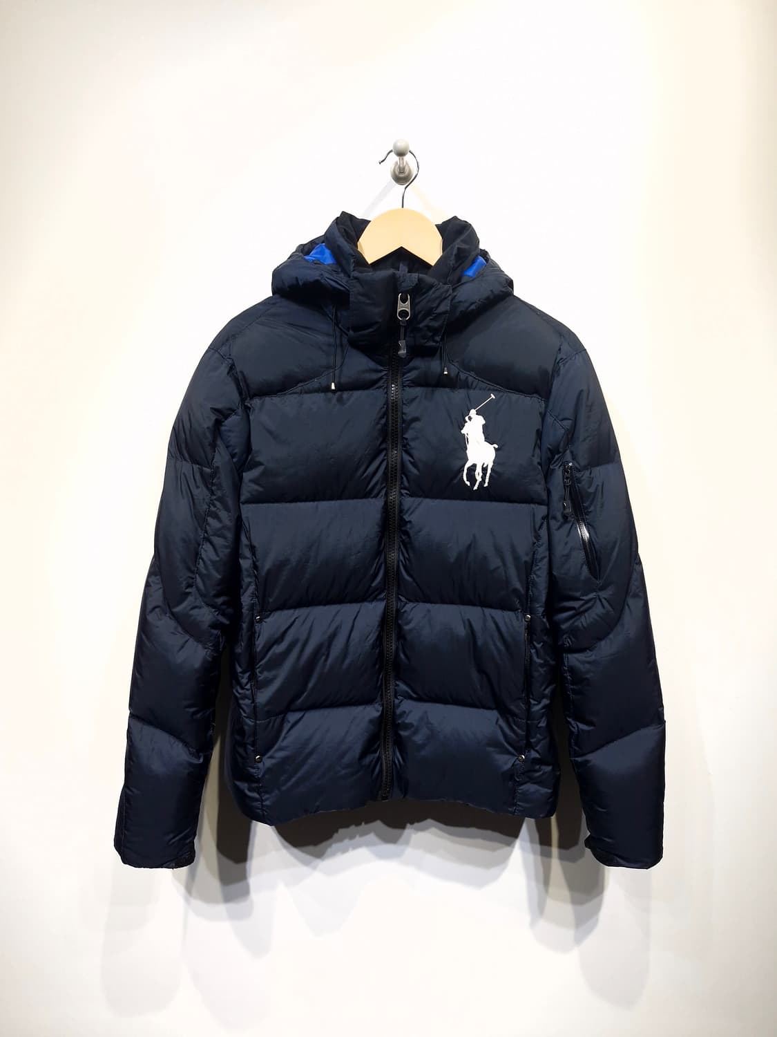 폴로랄프로렌 빅포니 덕다운 후드 패딩 점퍼 네이비 상품이미지1