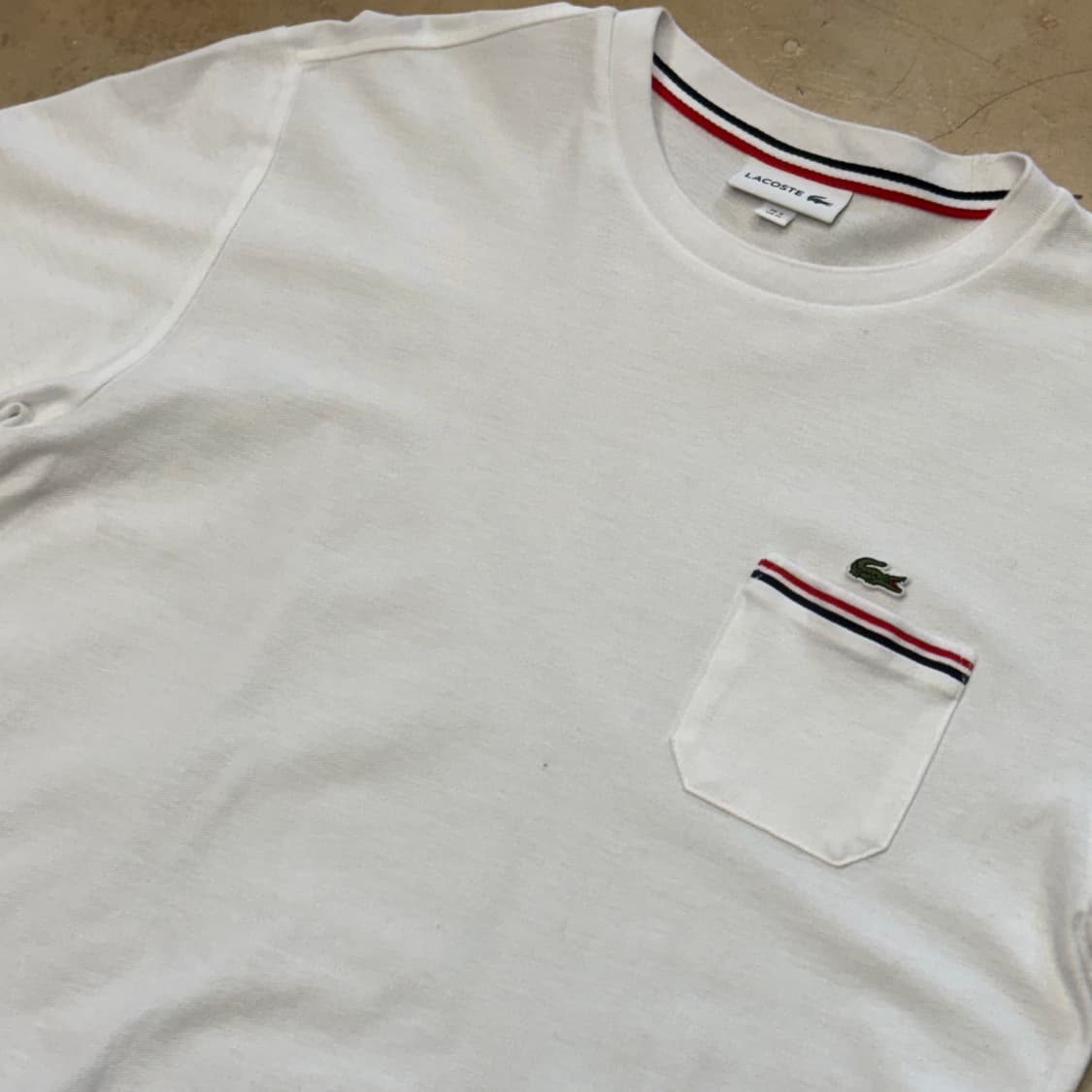🫶🏻 라코스테 포켓 White 반팔티셔츠 🫶🏻 상품이미지2