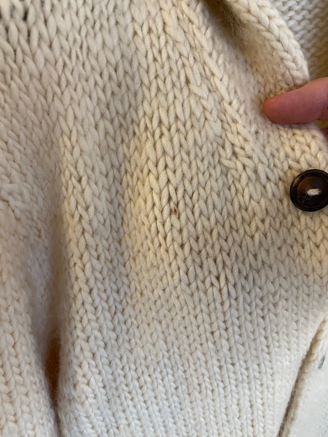 폴로 랄프로렌 아이보리 숄카라 니트 가디건 상품이미지5