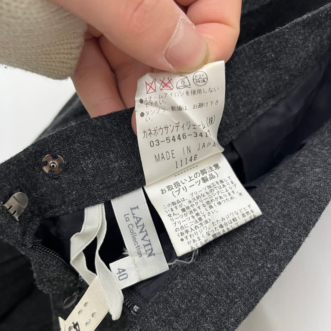 랑방 플리츠 스커트 허리28 상품이미지6