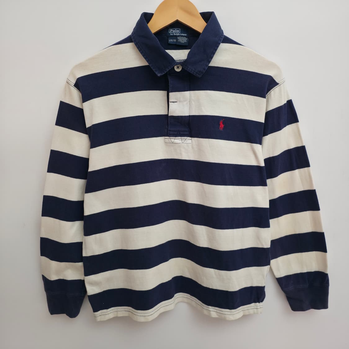 [S] 폴로 랄프로렌 스트라이프 럭비 티 상품이미지1
