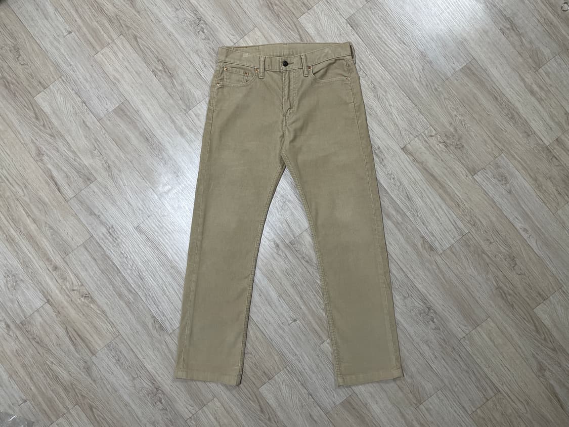 30) 리바이스 매장판 513 일자핏 베이지 코듀로이 팬츠 상품이미지2