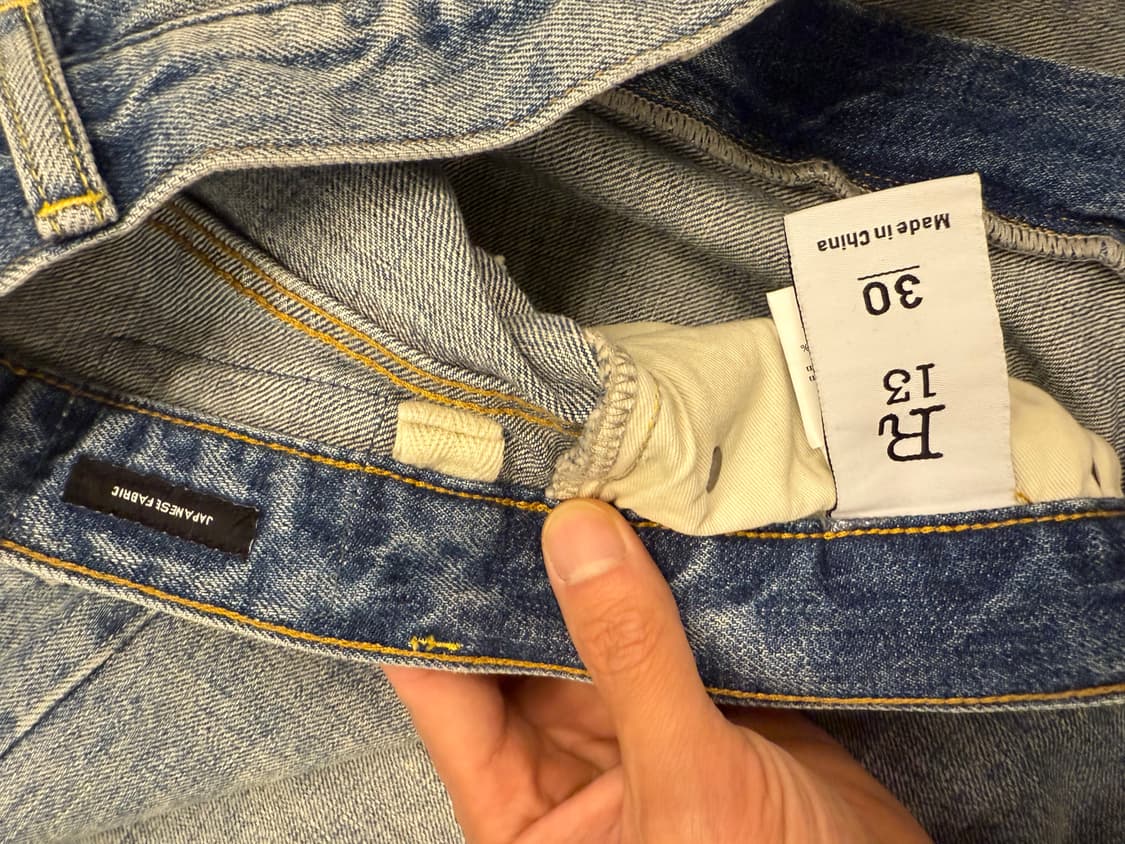R13 Wayne Articulated Knee Jean LenaBlue 상품이미지7
