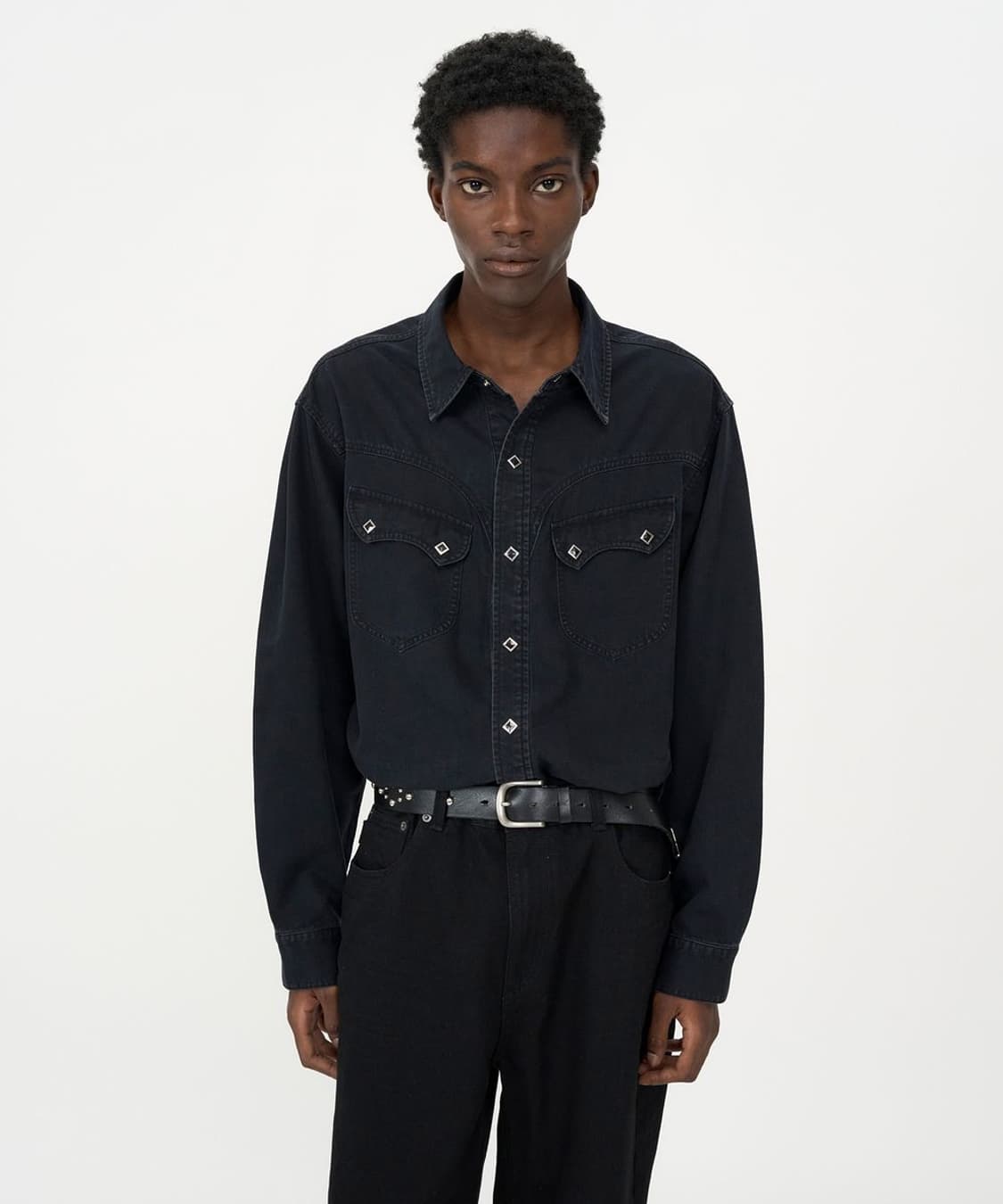 인사일런스 웨스턴데님셔츠 M 상품이미지1