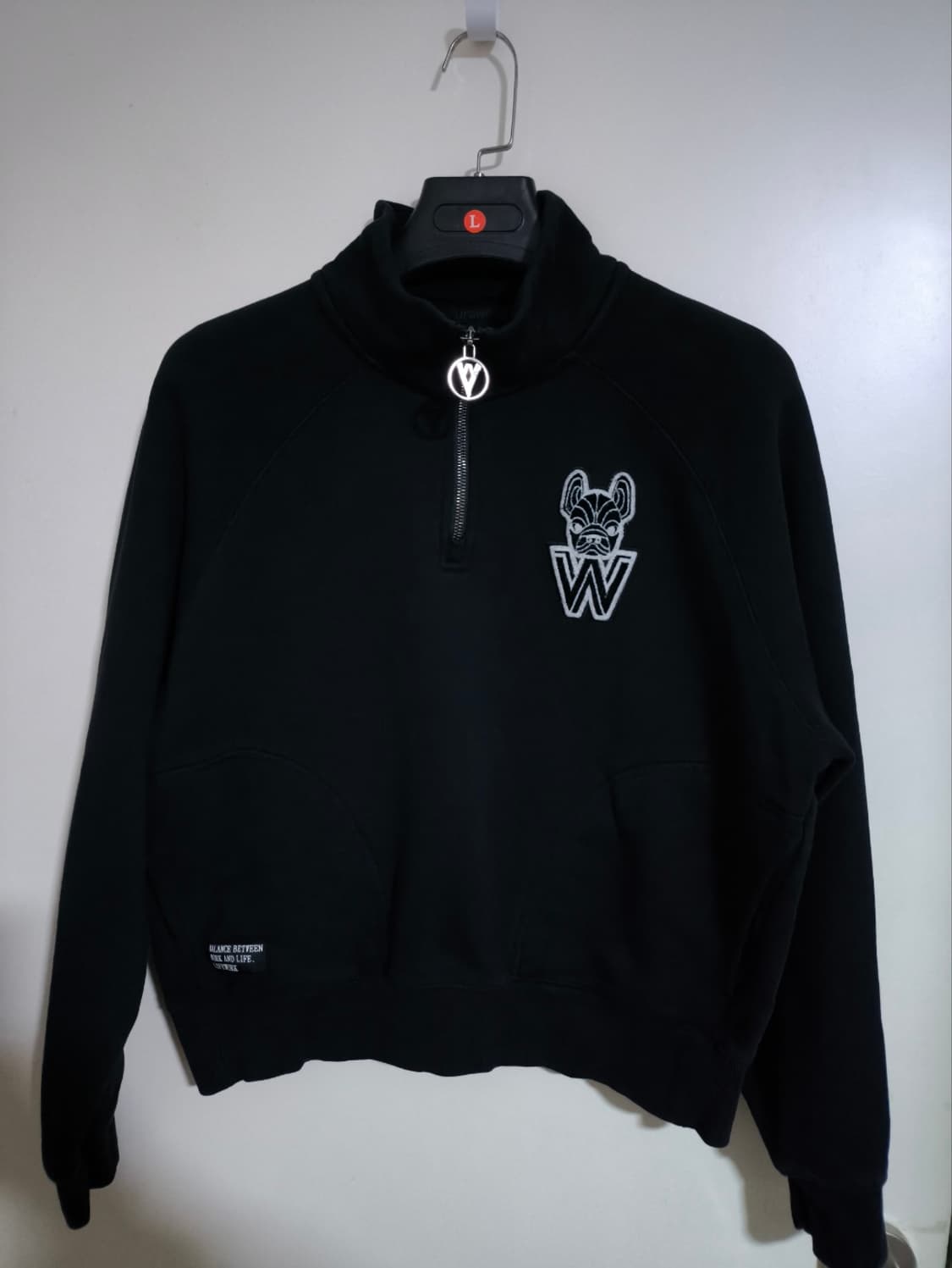 오버핏 프리 라이프워크 반집업 맨투맨 상품이미지1