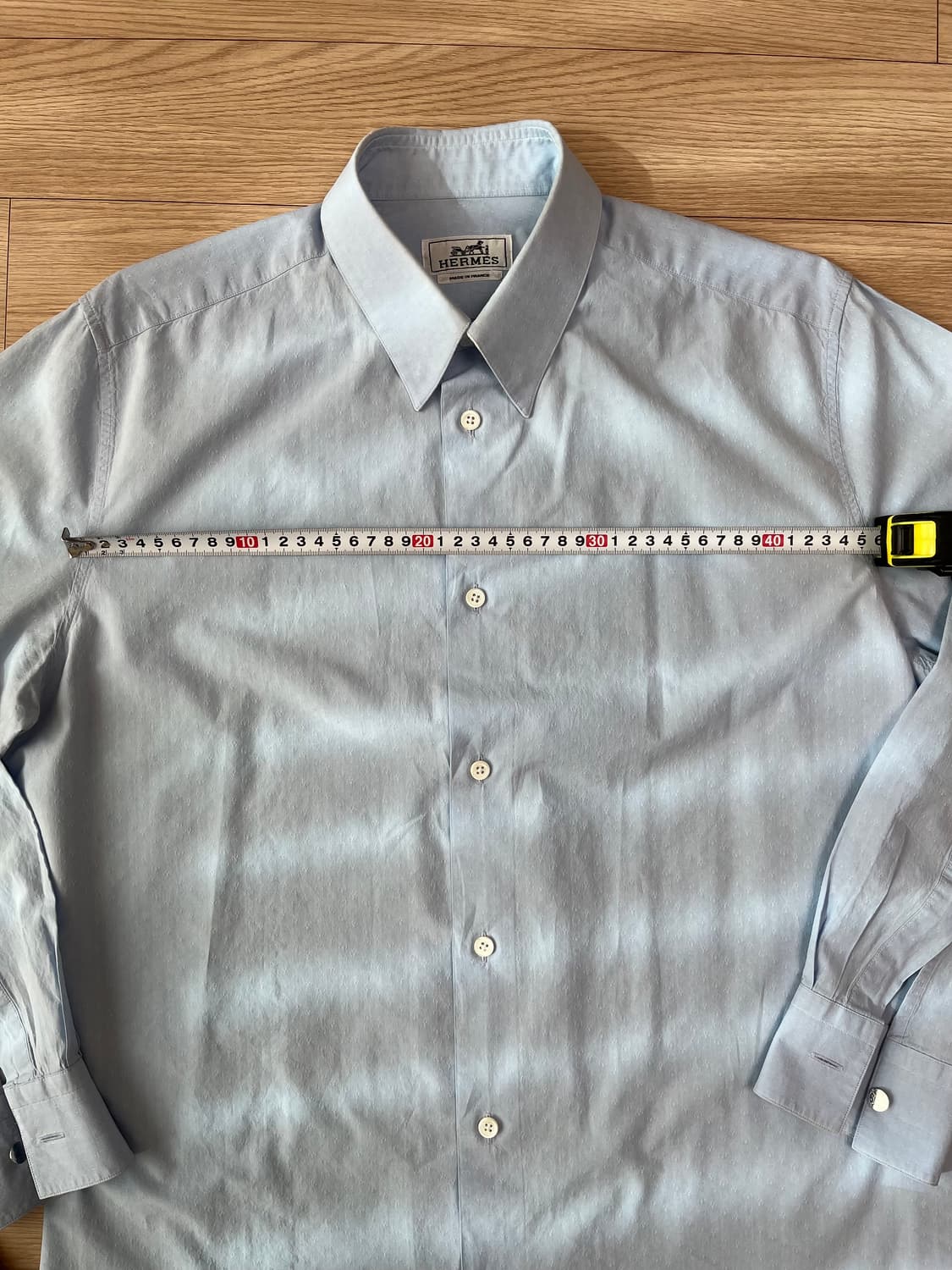 에르메스 남성 셔츠 하늘색 40(100 ~ 105 사이) 정품 상품이미지8