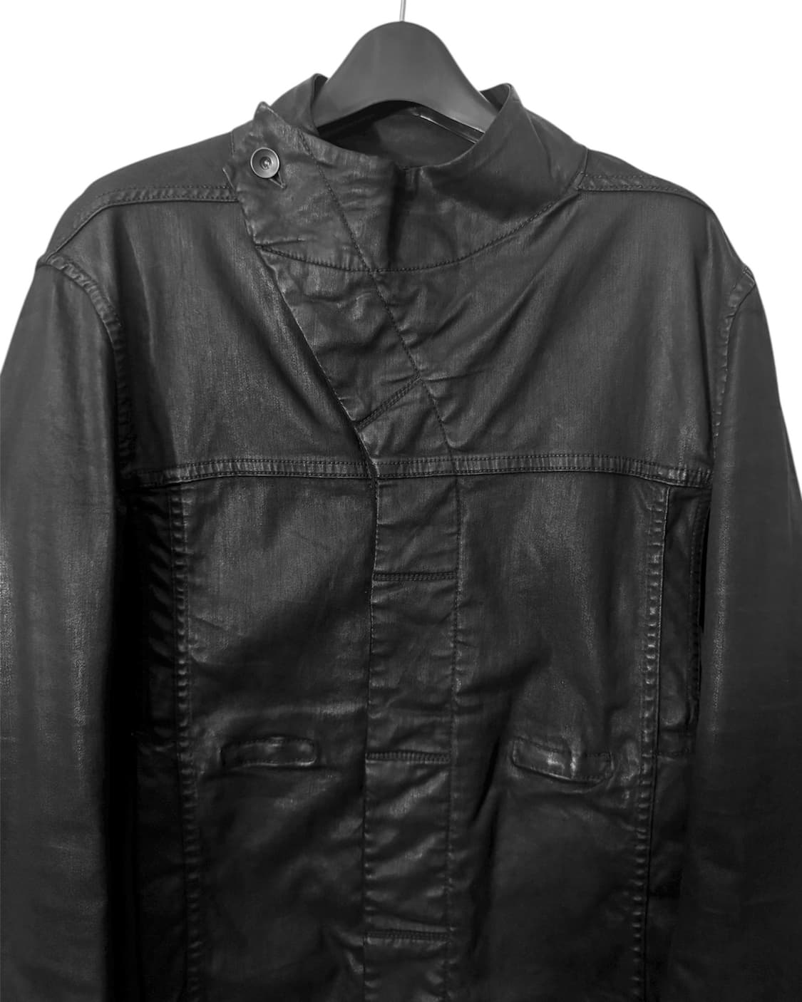 릭오웬스 슬레이브 왁스 코팅 자켓 상품이미지2