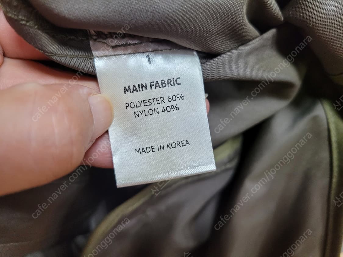 니히(NIEEH) 블랙핑크 제니 아우터 55-66 새상품(카키) 상품이미지7
