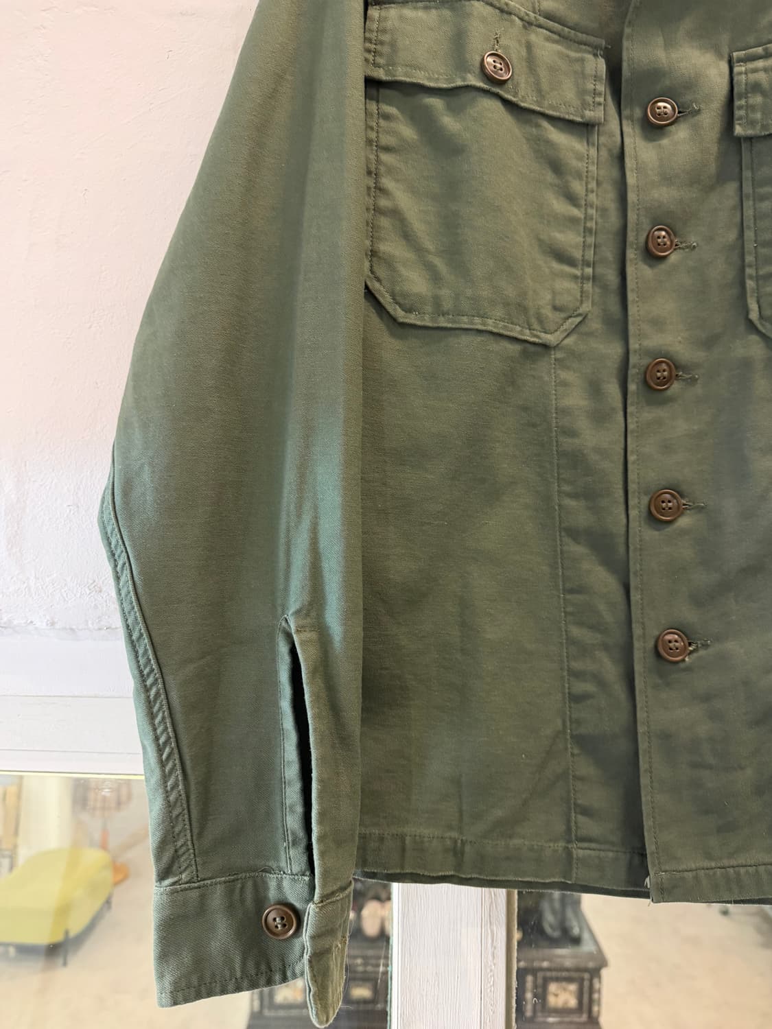 Military US ARMY Sateen OG-107 유틸리티 셔츠 상품이미지4