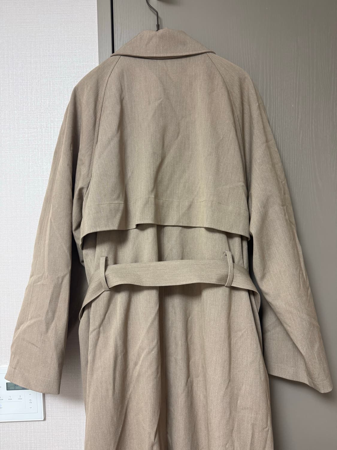 CURRENT 커렌트 오버 트렌치 코트 — 샌드 베이지 상품이미지4