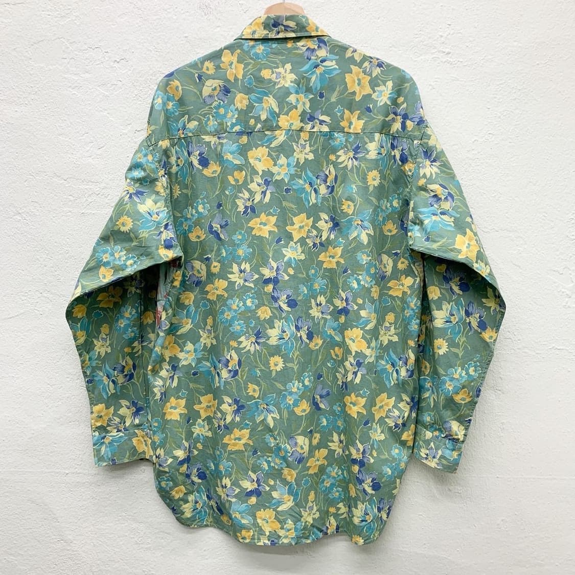 빈티지 플라워 패턴 오버사이즈 셔츠 상품이미지4