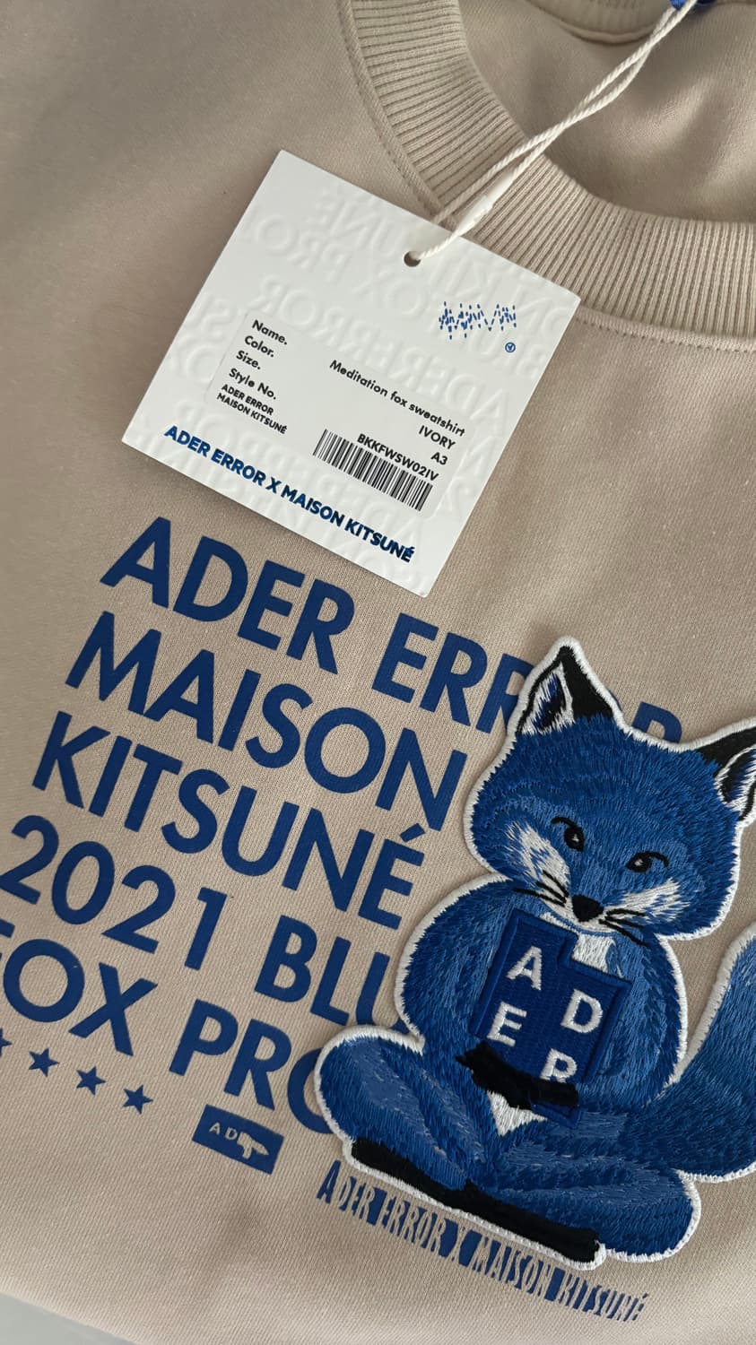 아더에러 메종키츠네 a3 맨투맨 상품이미지2