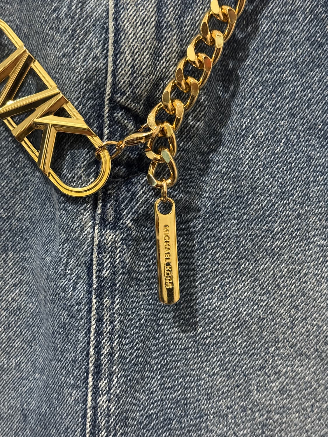 마이클코어스 데님 벨트 미니스커트 상품이미지3