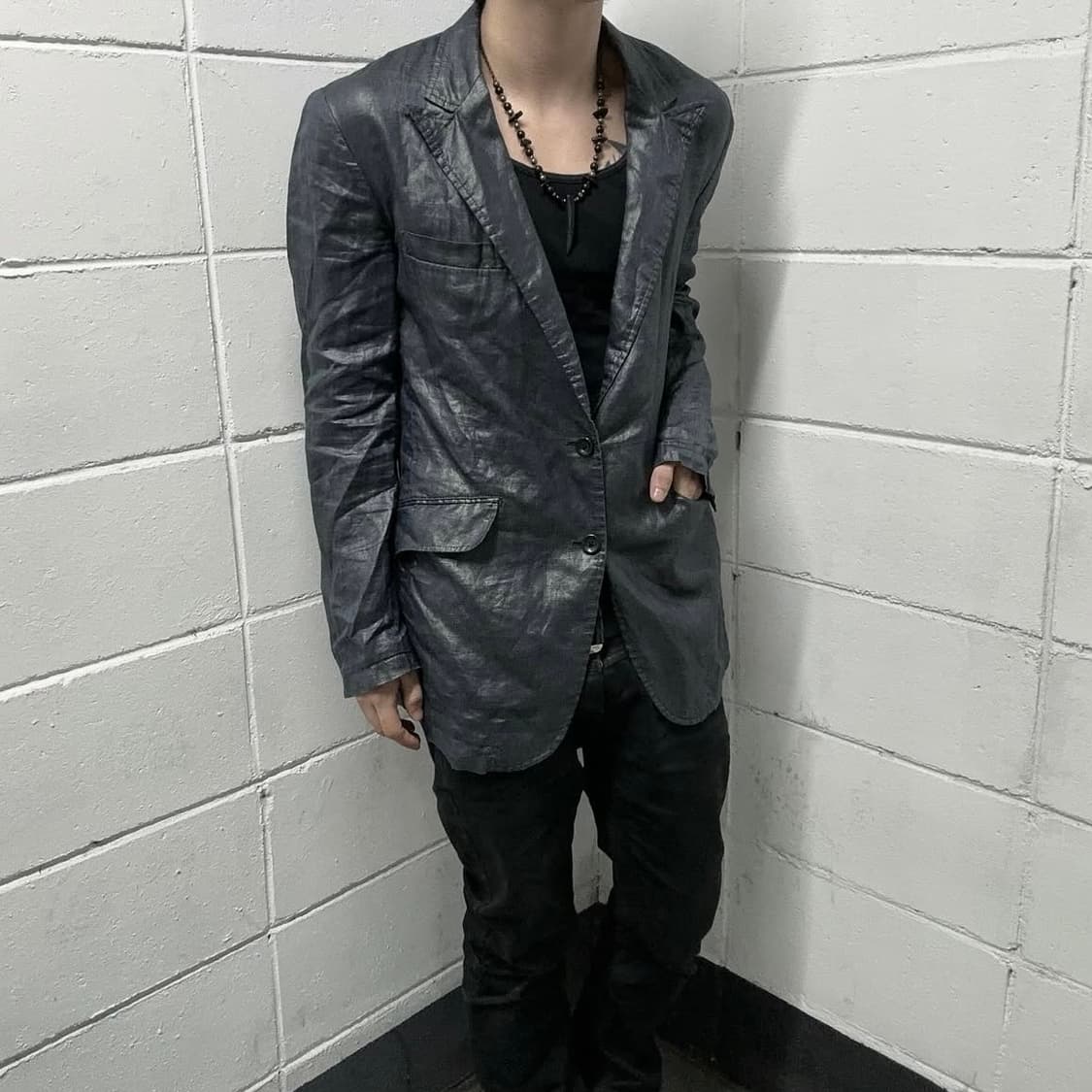 Tormado mart glossy linen tailor jacket 상품이미지4