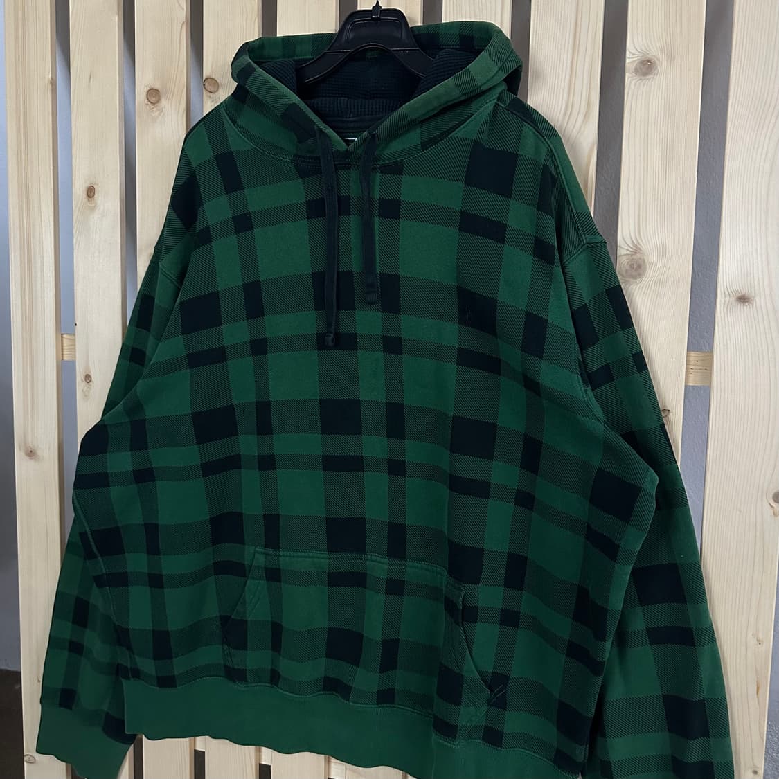 (2XL) 폴로 랄프로렌 그린 타탄체크 후드 상품이미지2