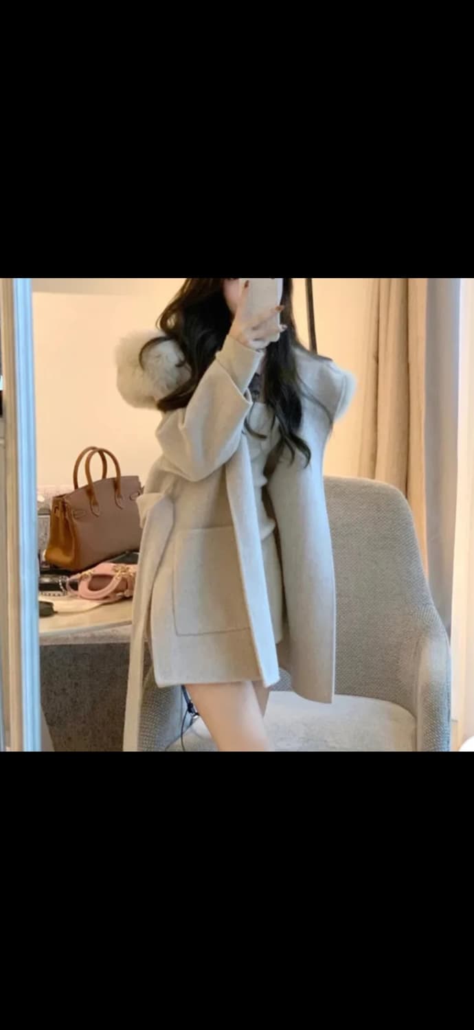 여리 퍼 후드 코트 상품이미지1