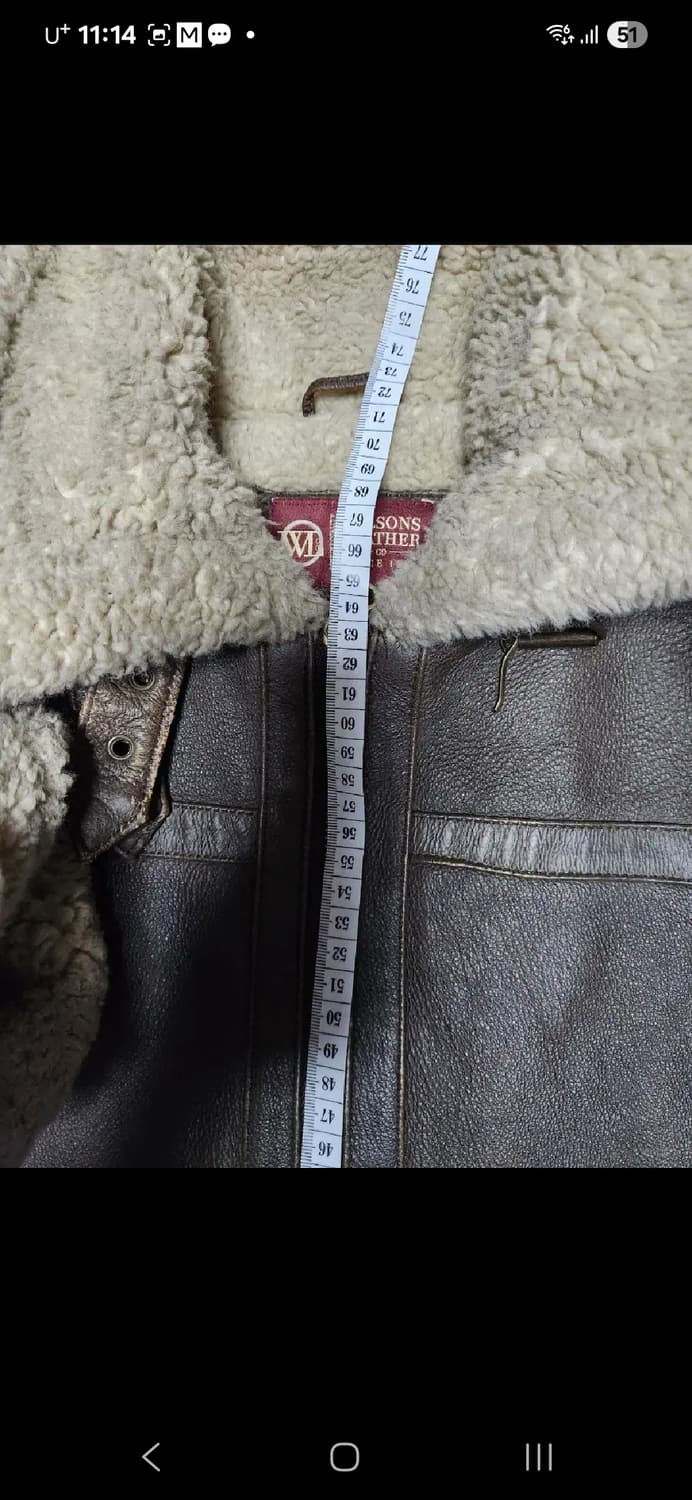 U.S WILSONS LEATHER 무스탕 점퍼 가죽자켓 쉐르파 레더 상품이미지9