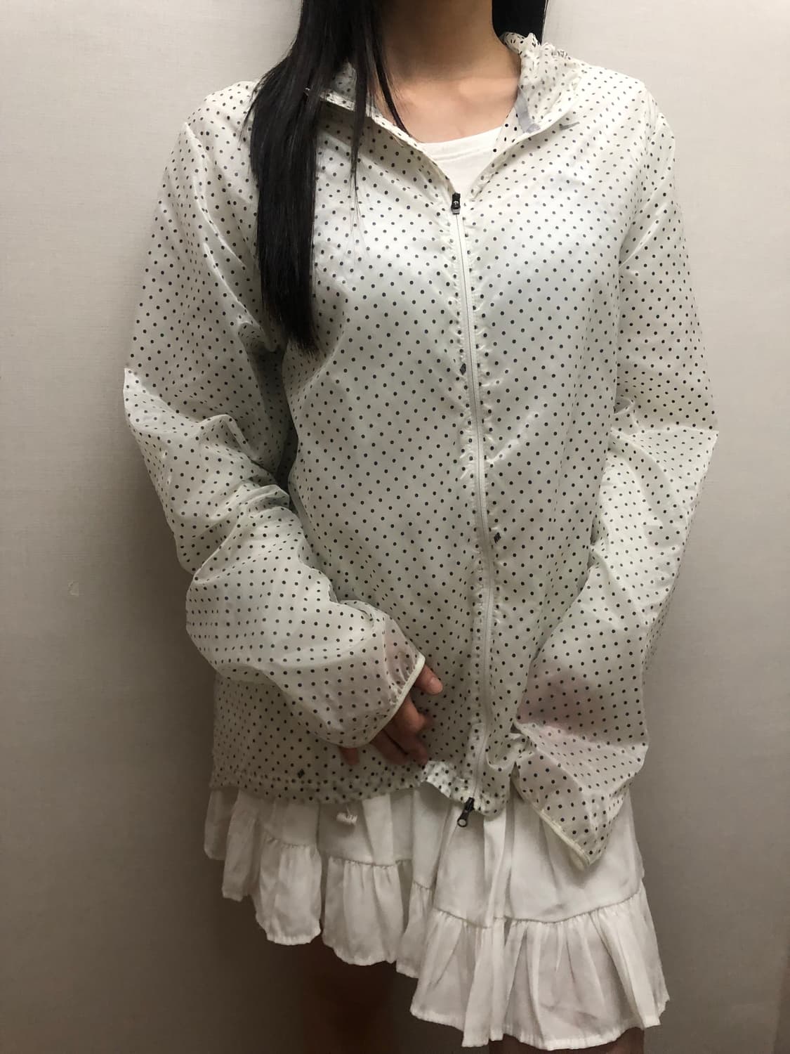 빈티지 나이키 화이트 도트 바람막이 상품이미지7