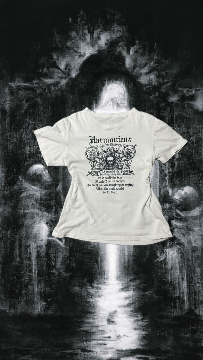 Punk skull lettering shirt 상품이미지1