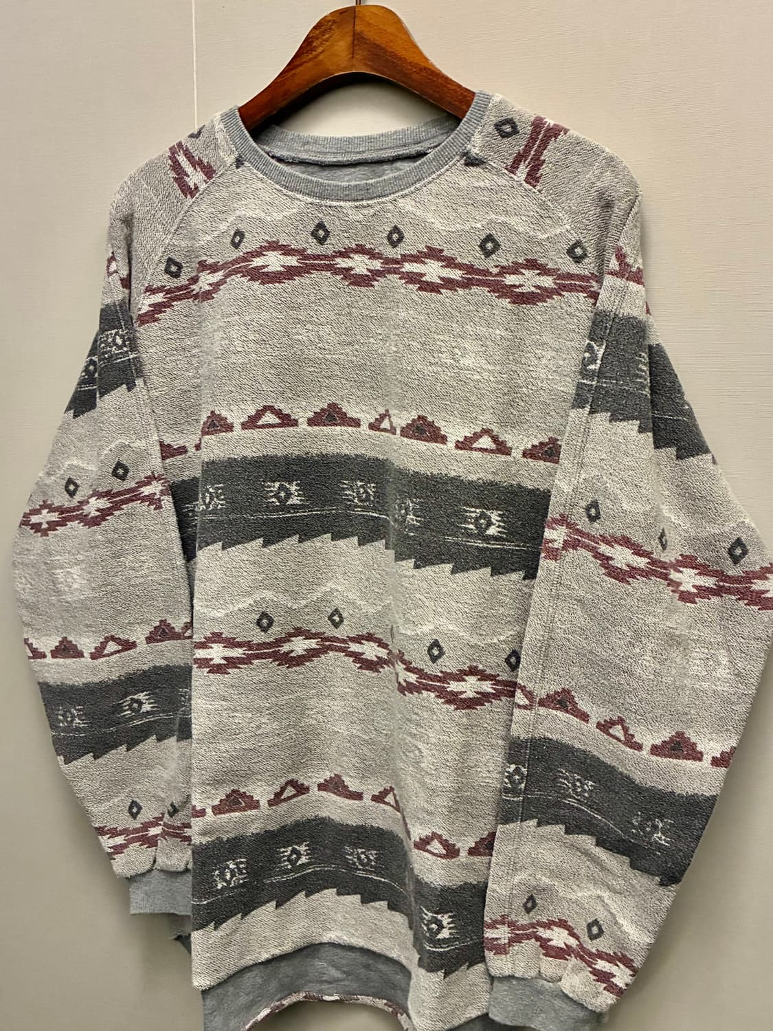 (L)그라미치 테일컷 나바호 아즈텍 롱슬리브 스웻셔츠 그레이 상품이미지2