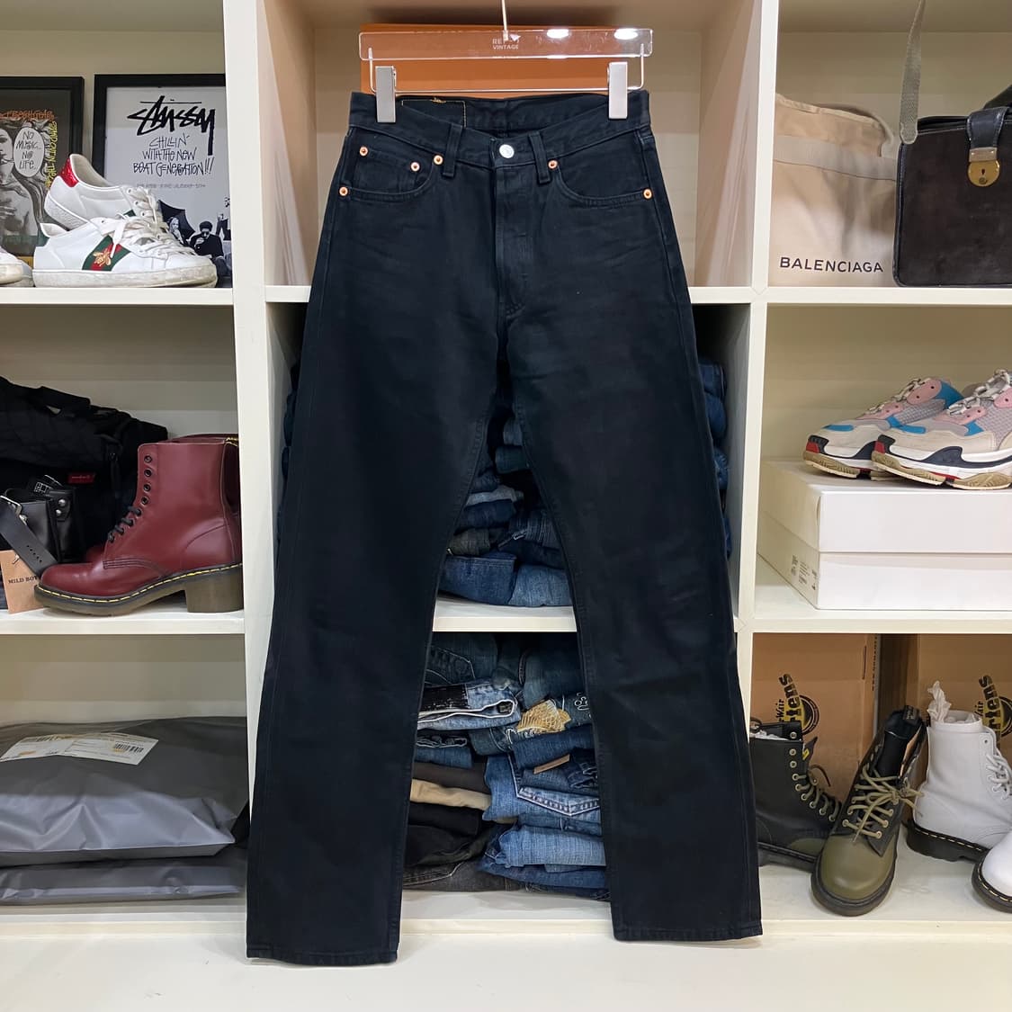 90’s 리바이스 501 블랙 데님 팬츠 28 상품이미지1