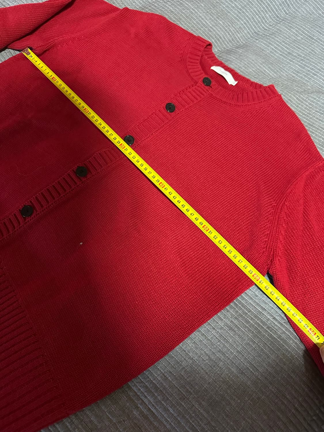 (L) 시그니처 가디건 레드 상품이미지3