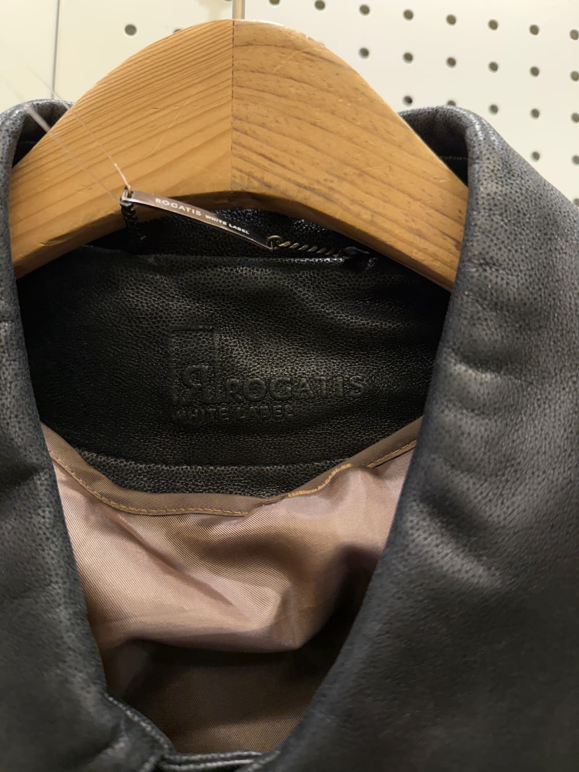 로가디스 램스틴 레더 블랙 하프 코트 U1499 상품이미지5