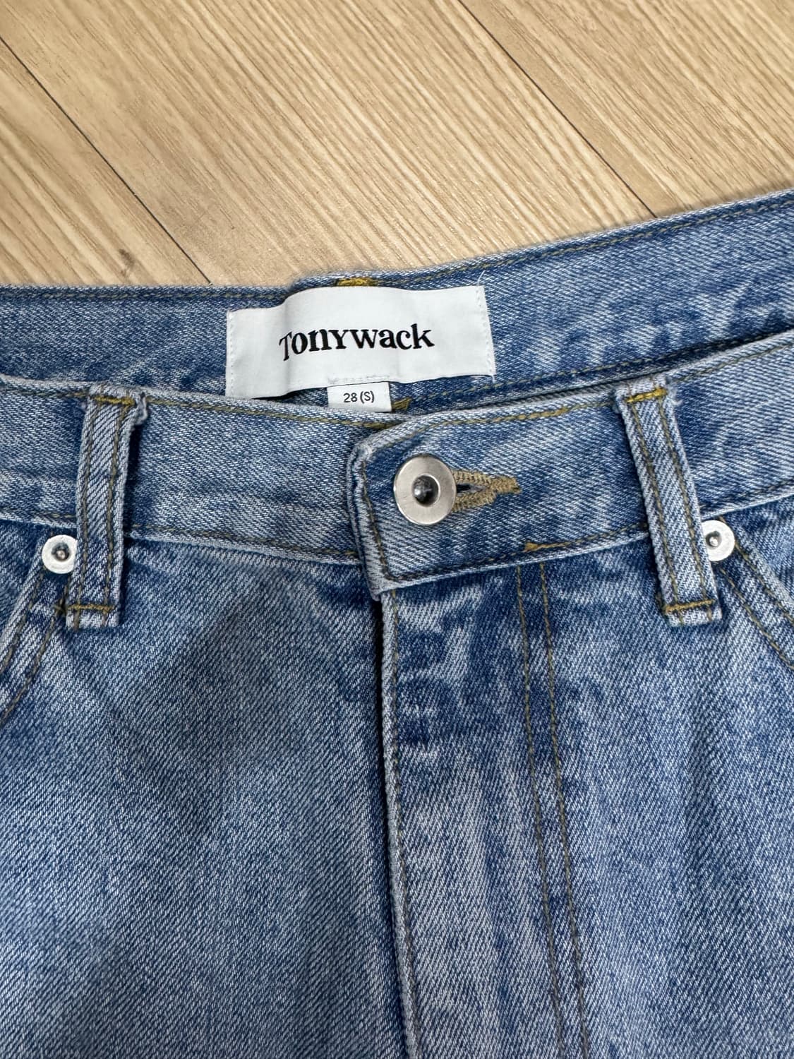 토니웩 하이웨이스트 와이드 진 상품이미지3