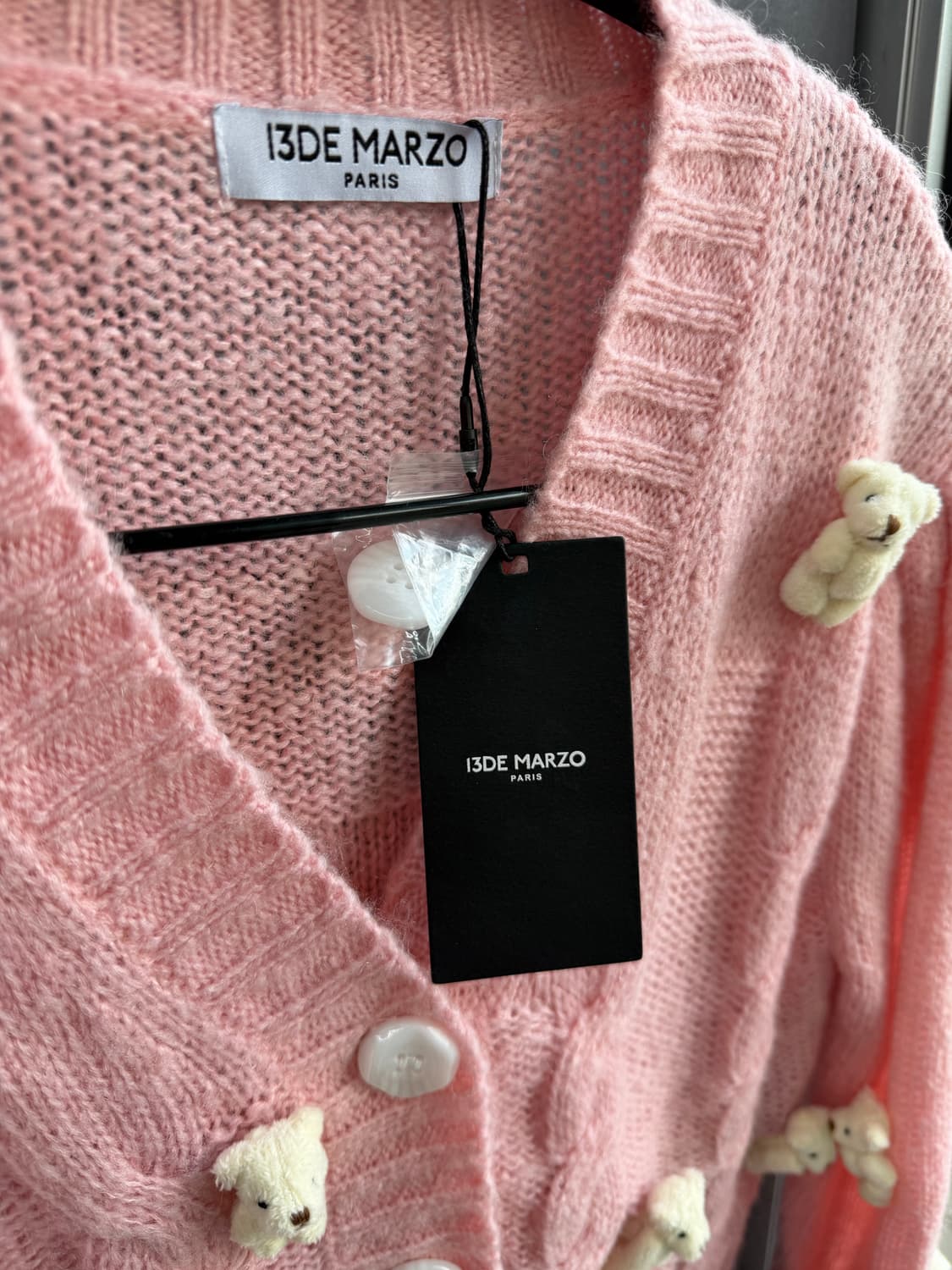 (새상품)S/ 13De Marzo 미니베어 가디건 자켓 상품이미지7