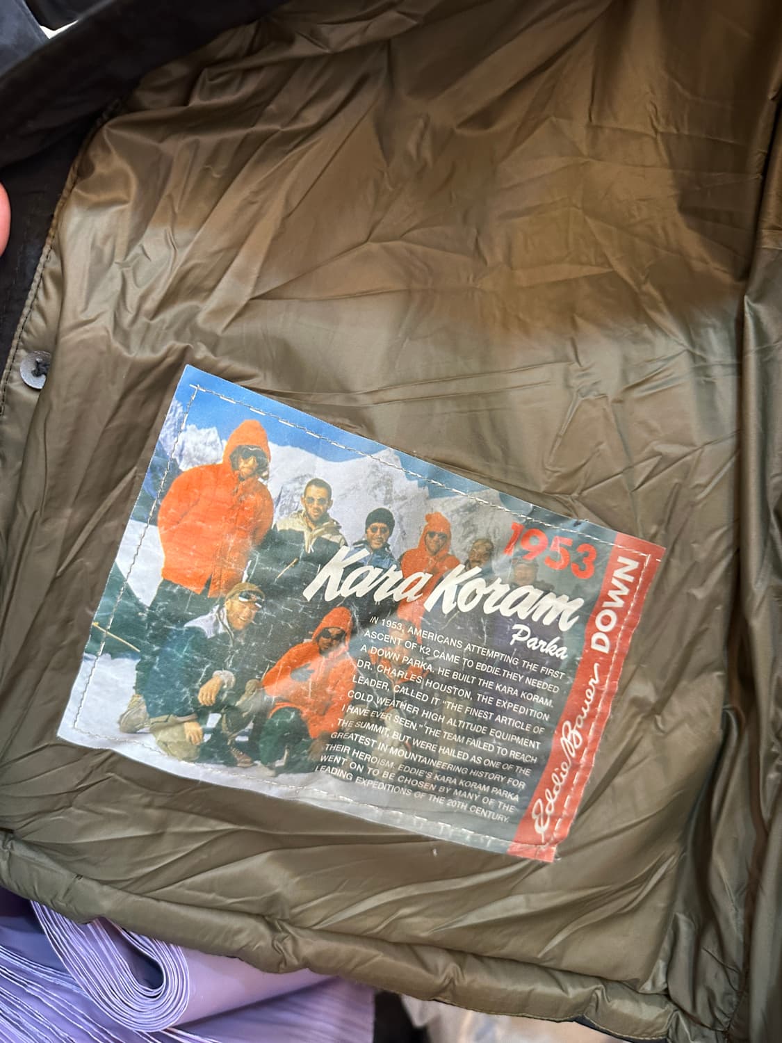 L) 에디 바우어 블랙 거위털 패딩 상품이미지5