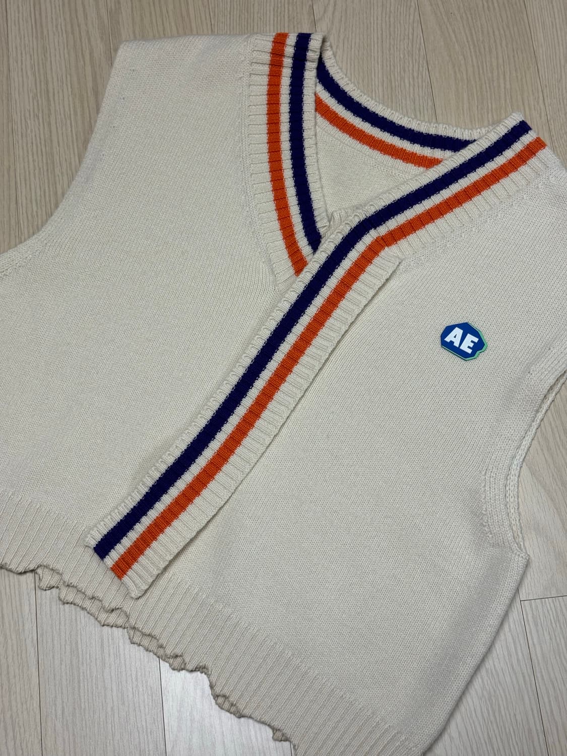 아더에러 아이보리 니트 조끼 상품이미지1