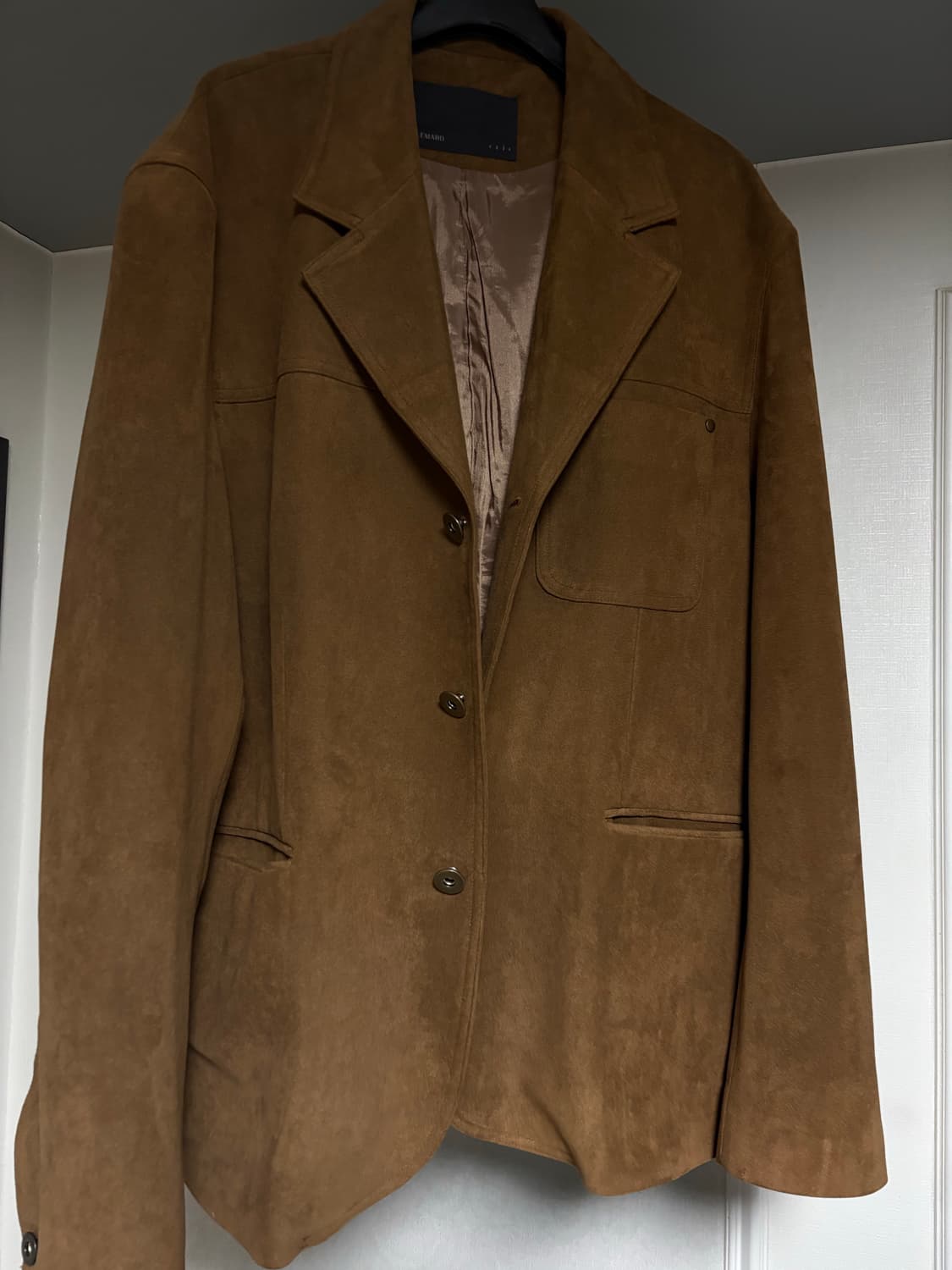 르마드 테일러 스웨이드 자켓 브라운 상품이미지1