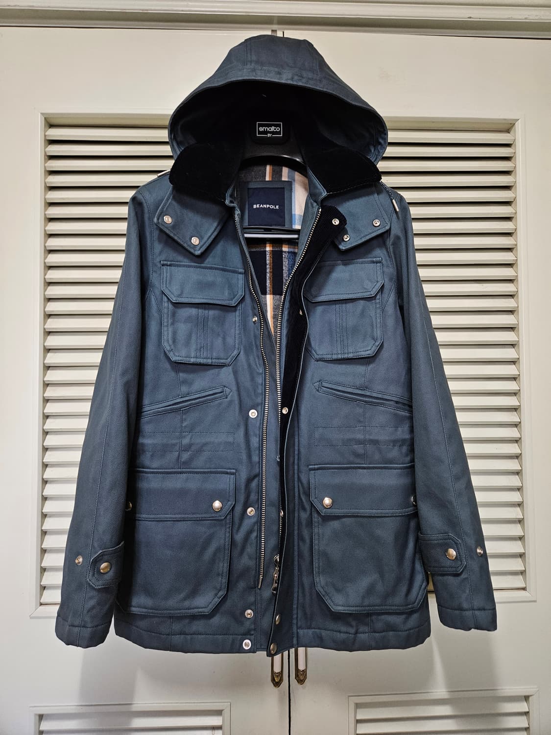 빈폴 로열 블루 후드 트윌 사파리 자켓 (95 사이즈) 상품이미지3