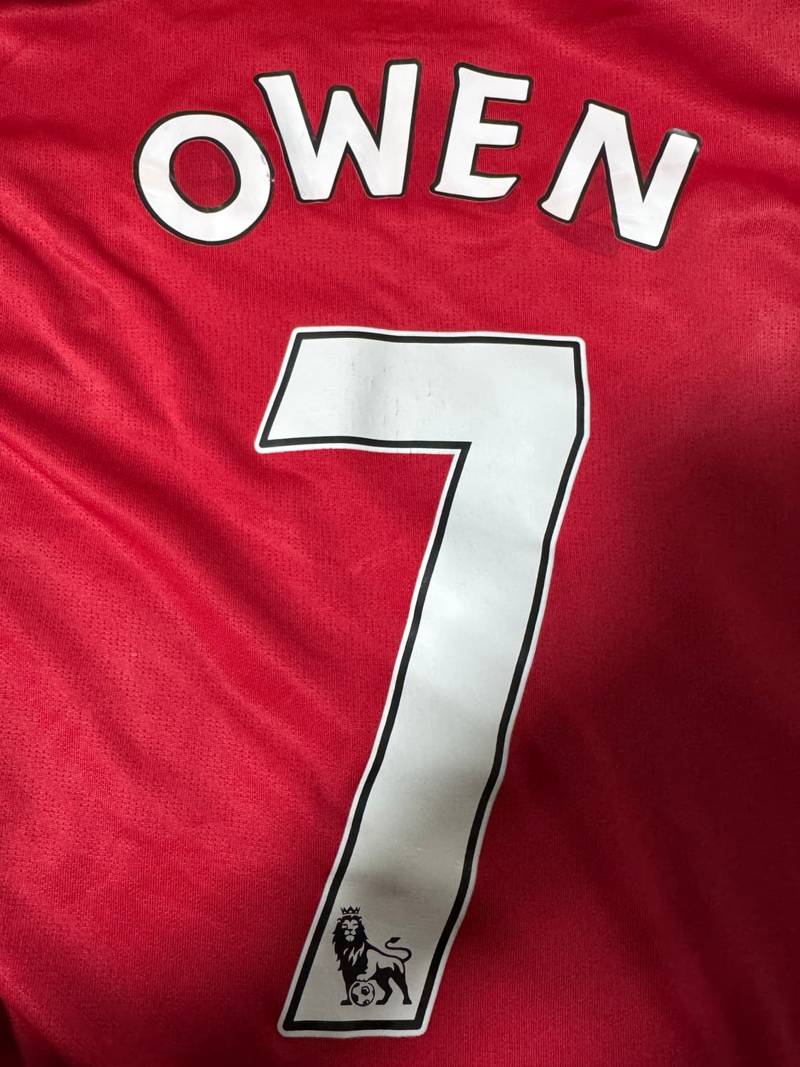 (M)09-10 맨유 홈 긴팔 유니폼 마이클 오언 7번 상품이미지4