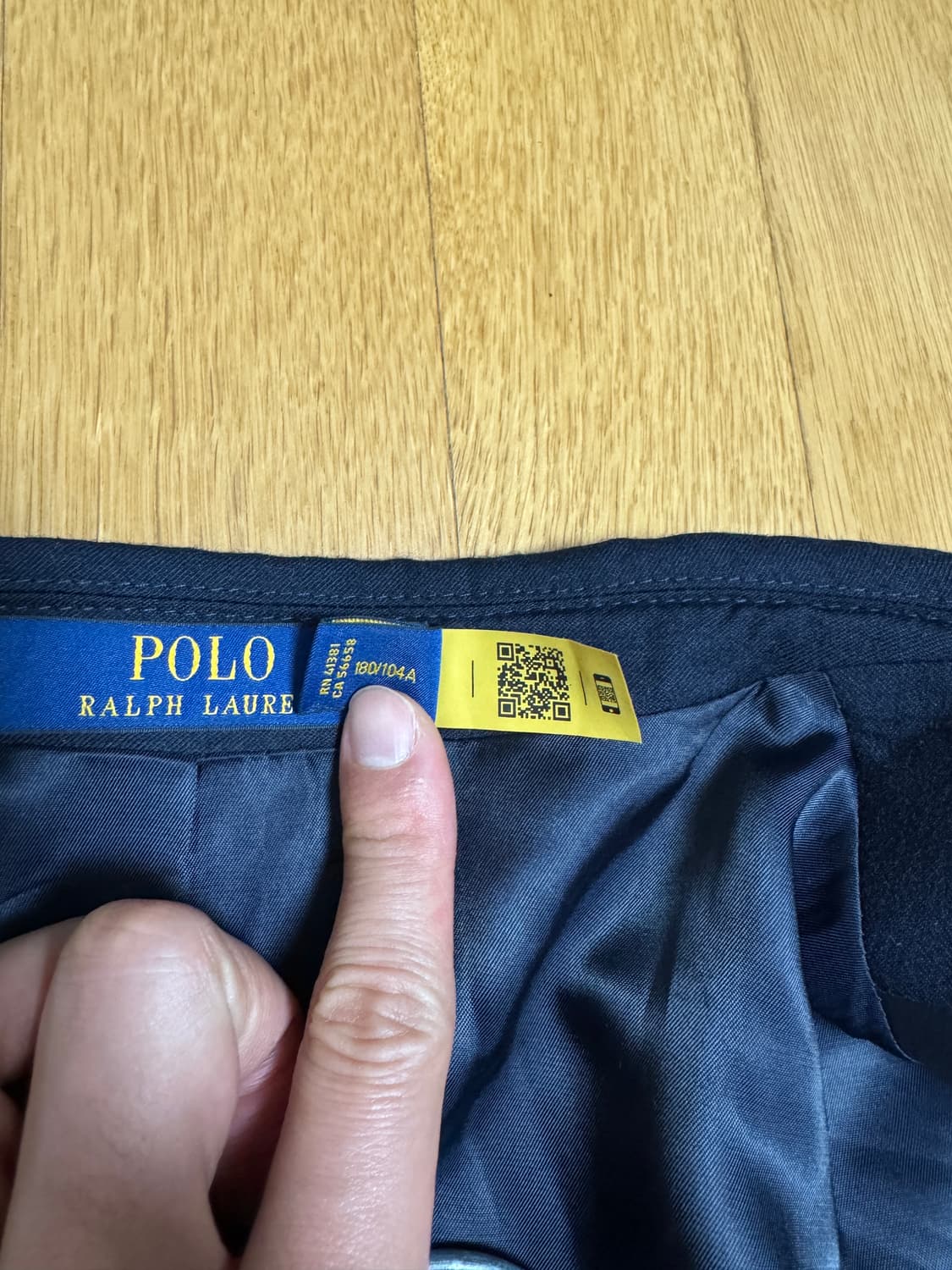 [새상품]폴로 랄프로렌 네이비 금장 개버딘 블레이저 (42R) 상품이미지4