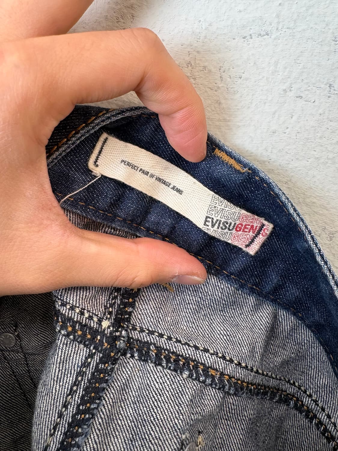 에비수 빈티지 y2k 데님 핫팬츠 상품이미지6