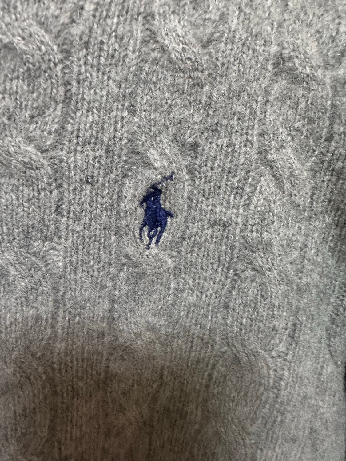 폴로 울 캐시미어 케이블 프리미엄 니트 s 상품이미지2