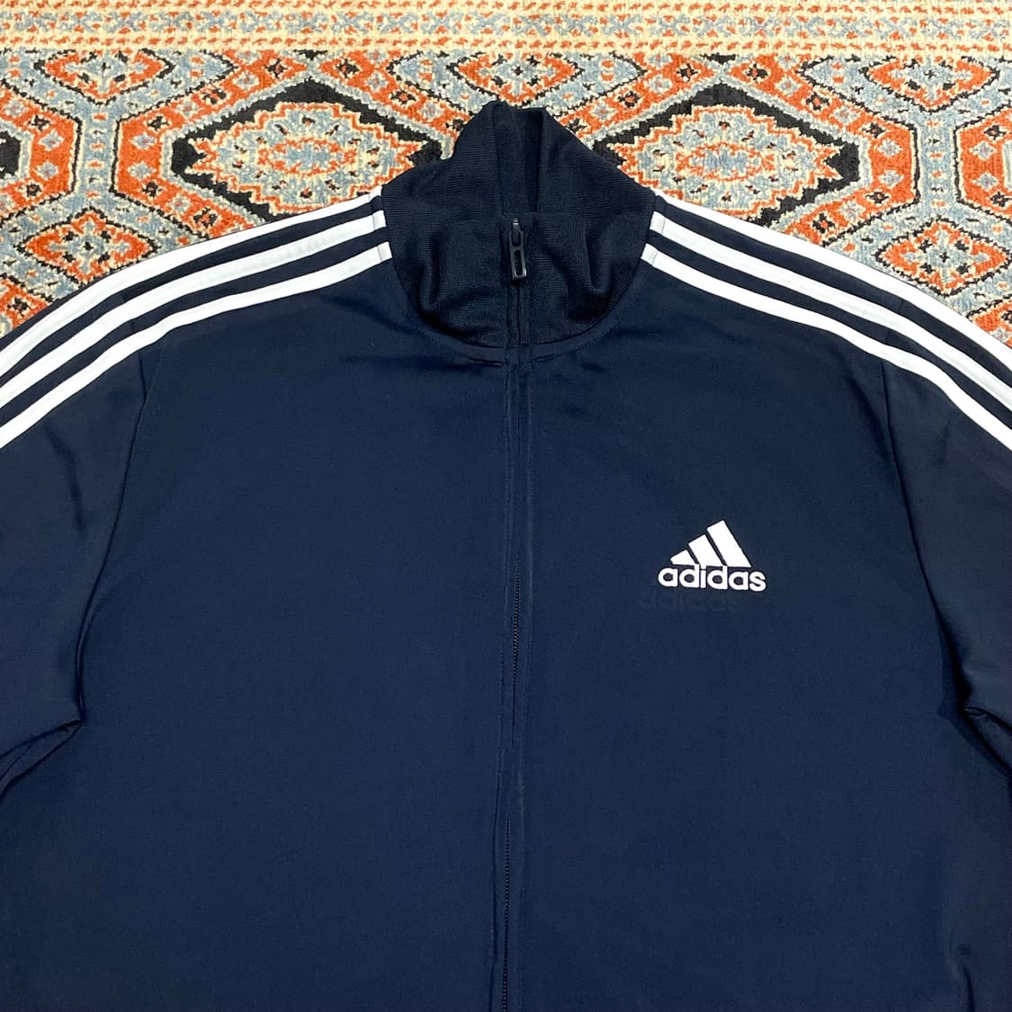 아디다스 삼각로고 네이비 기모 집업져지 자켓 남성XL 상품이미지2