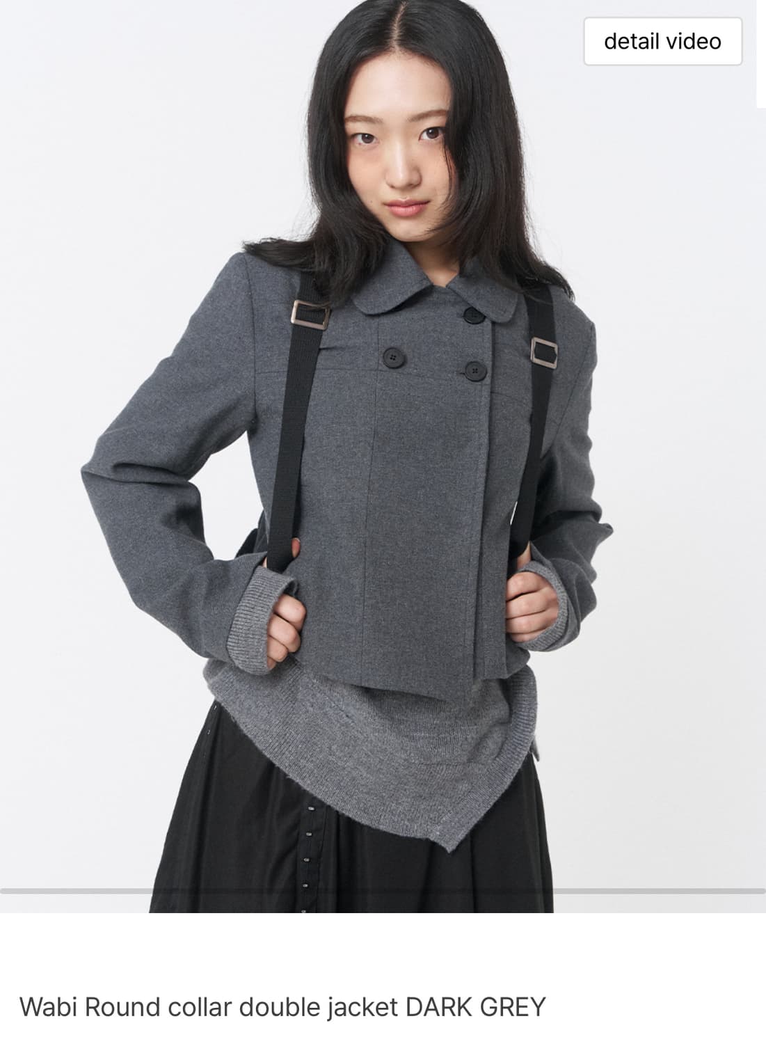 미세키서울 wabi round collar double jacket 상품이미지1