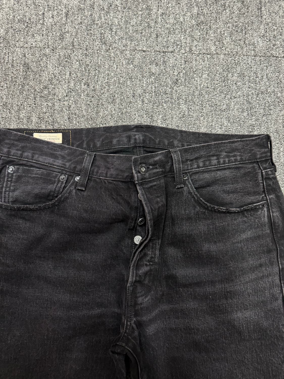 리바이스 에디피스 501 별주 빅 E 블랙 셀비지 데님 34 상품이미지4