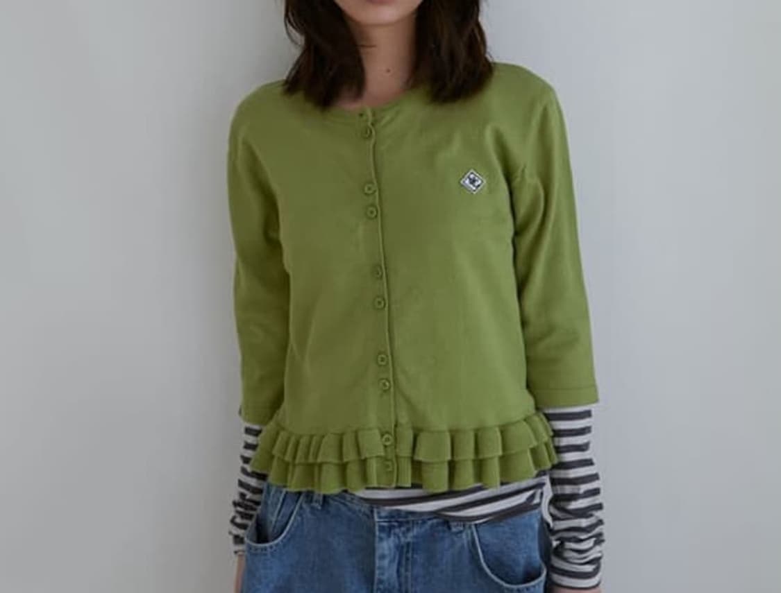 노컨텐츠 프릴 가디건 상품이미지1