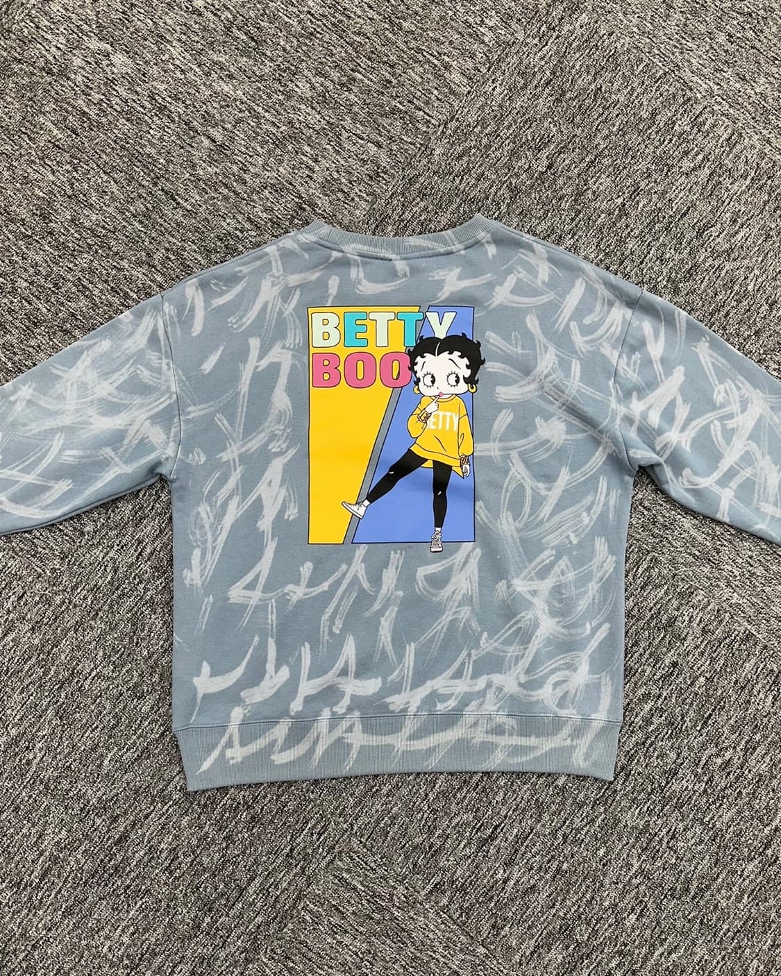 (WOMEN L)BETTY-BOOP 커스텀맨투맨-M717 상품이미지1